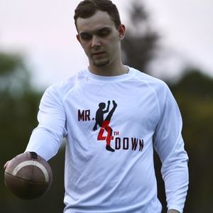 Football Long Sleeve Shirts - White